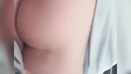 My neighbor is left alone at home because her husband is going on vacation and I take the opportunity to fuck her and fill her ass with milk