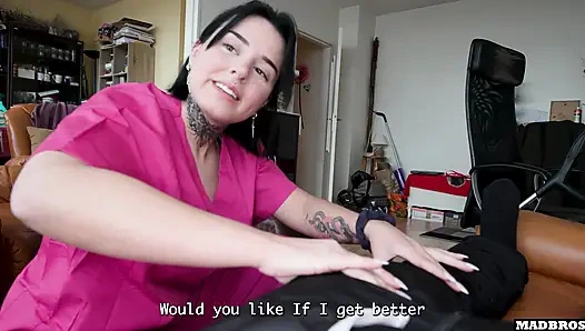 A Single French Caregiver With A Nice Big Ass Fucked At Home During Her Work Hours !!!