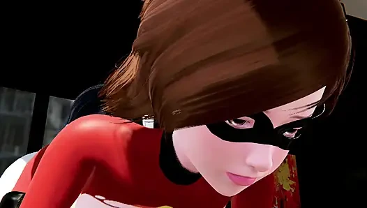Elastigirl di kantorku pengen nggak setia - animasi 3d
