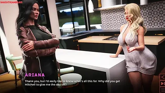 The Synthetic Part 10 By Carbon - Busty MILF Gives Horny Guy a Handjob, Big Cock Cumshot