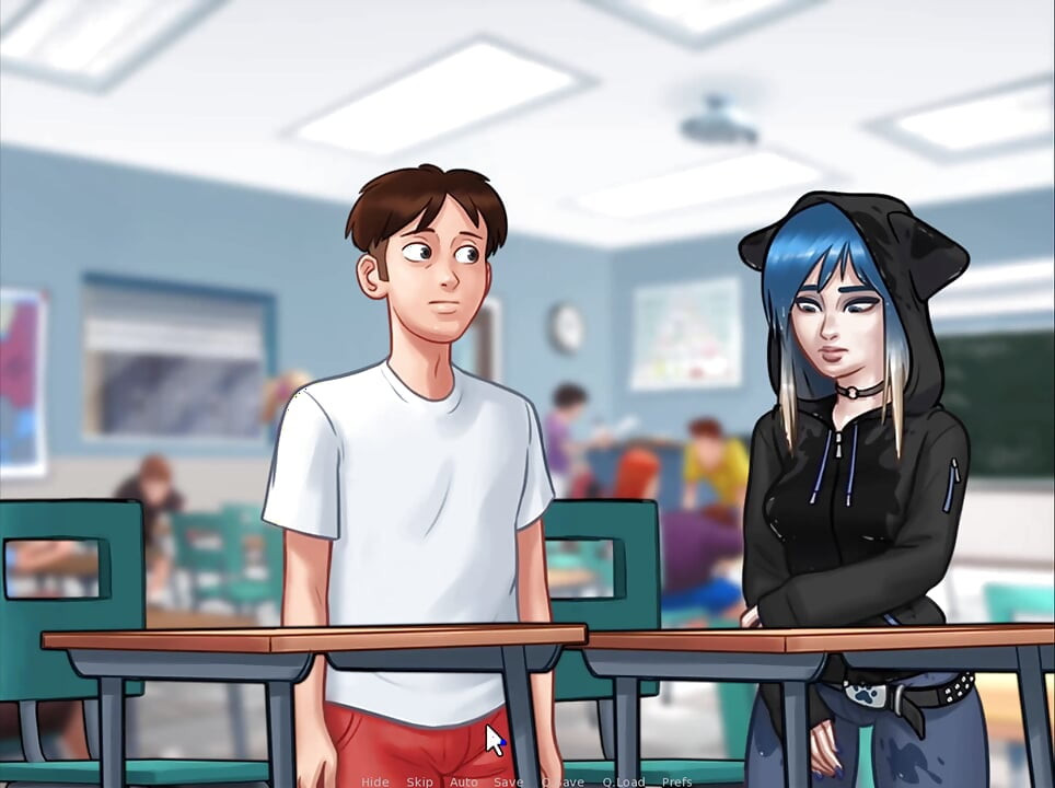 Summertime Saga: I've seen Grace's boobs and Eve's hot body