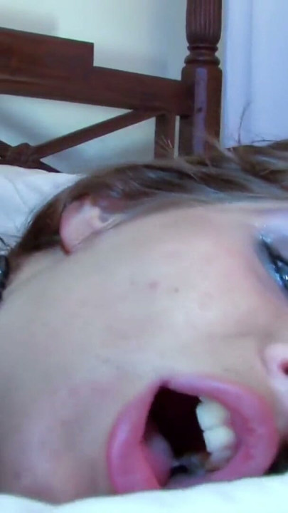 Jessica Blue a hot latina babe, brunette with great blue eyes fucked by older guy | Clip 2