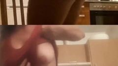 Mostrando peitos, biquíni sexy ao vivo no facebook, romeno