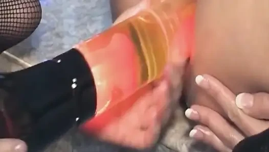 File çoraplı olgun orta yaşlı seksi kadın büyük yarağı derine alıyor