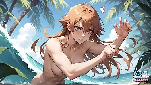 Ormanda çay geri çekilmesi: yalnız kadının şelalesi sırılsıklam