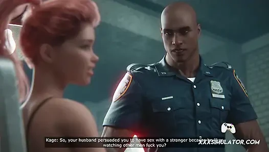 Erangan creampie Amanda terdengar oleh suaminya