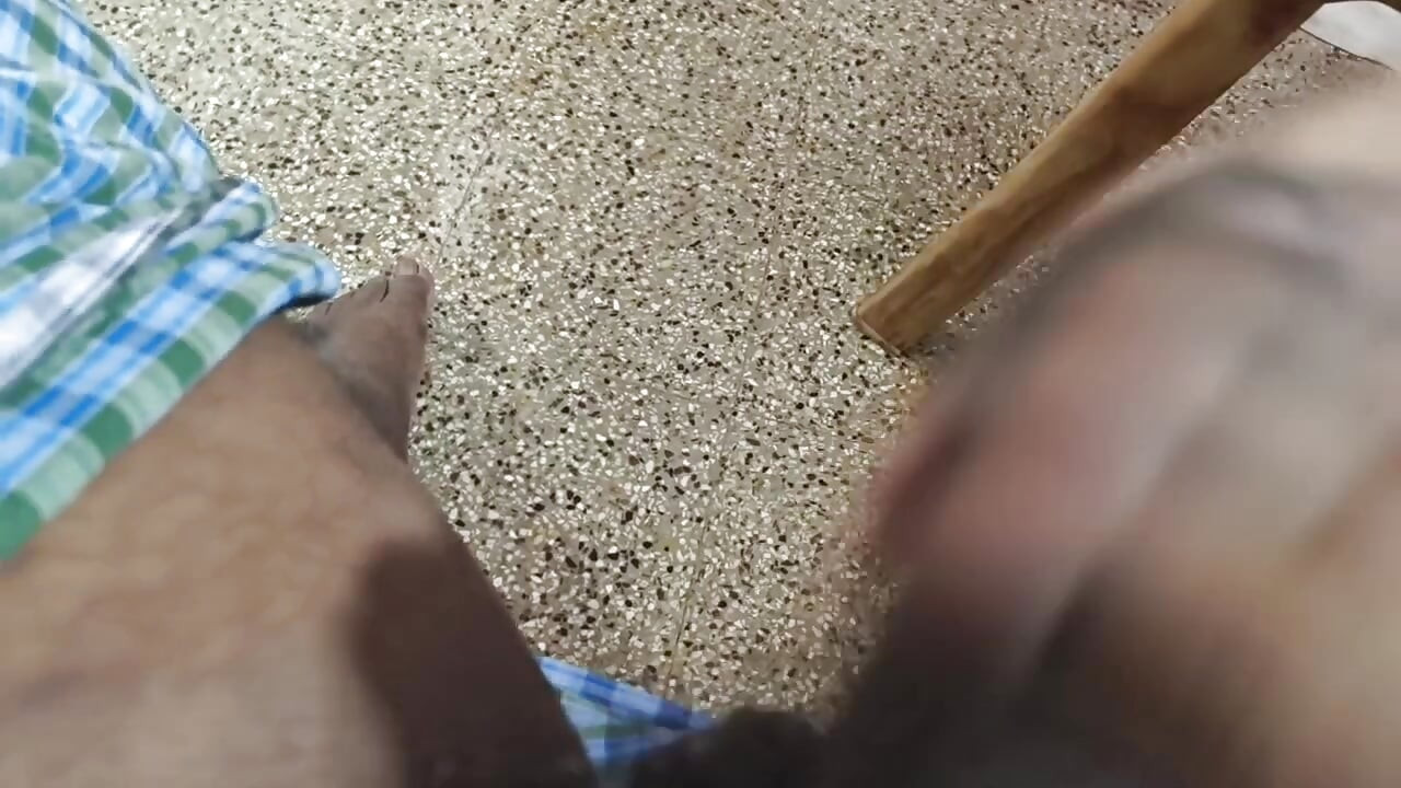Hairy Cock Cum Licking Show