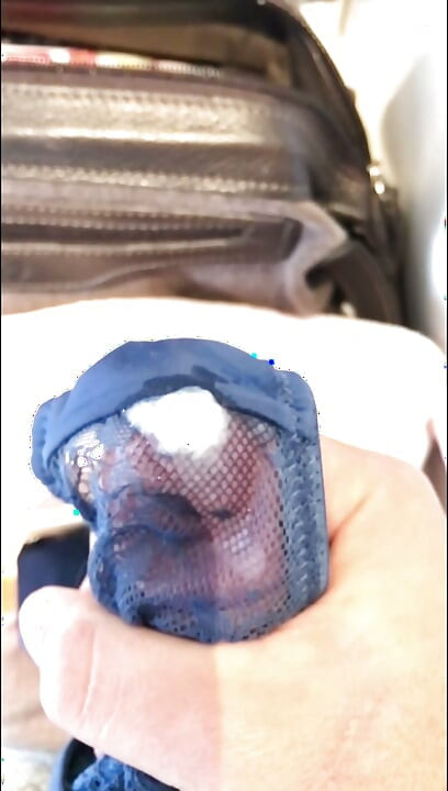 Wife sent a video and asked to cum on her panties