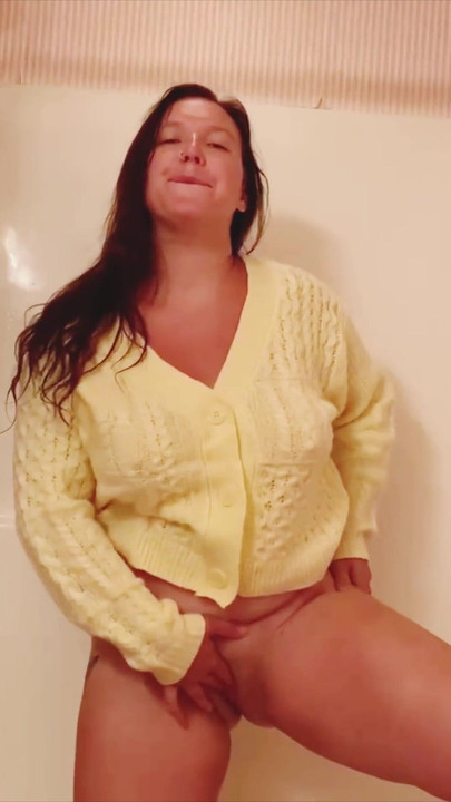 Thrilling moment from "I fucked my tight pussy in the shower in a wet sweater 4 my lesbian 18f student"