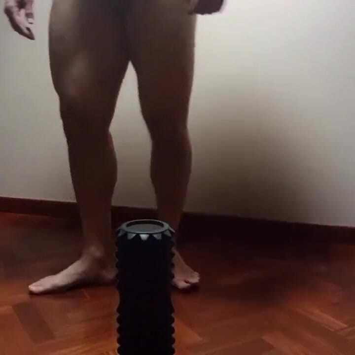 Masaj foarte sexy cu role de spumă