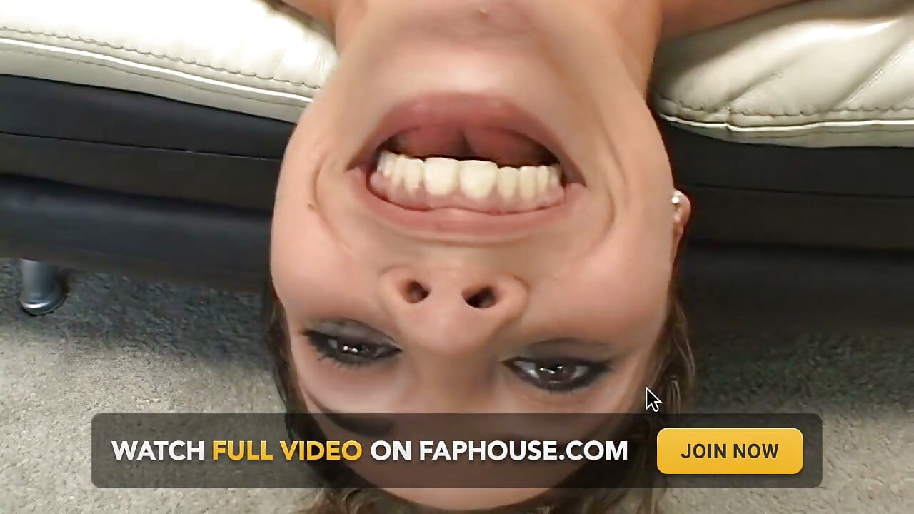 Blonde gags on a huge cock then gets fucked to mouth cumshot