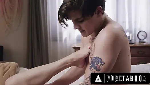 PURE TABOO изощренная соседка манипулирует уязвимой скорбящей вдовой Софией Локк, чтобы забеременеть
