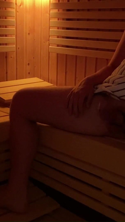 Jaw-dropping moment from "Public Exhibitionist in sauna with cock ring and urethral stimulation, public dick flash"