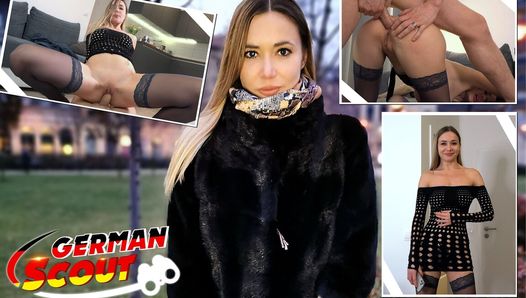 Niemiecka skaut - casting analny dla rosyjskiej MILF Polina Max w pracy modelki