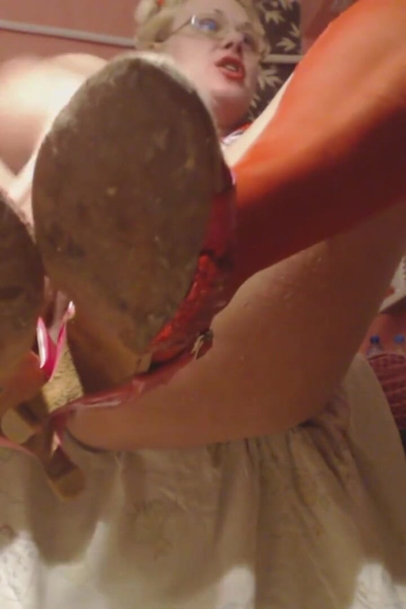 Nurse care and dirty shoe fetish, dirty talk