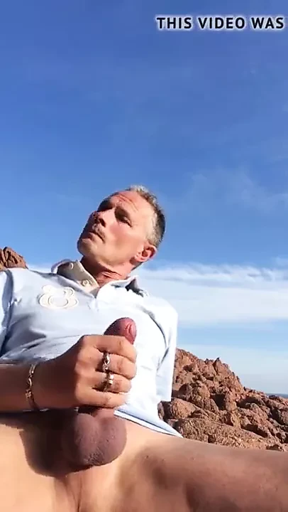 Hot horny silver at the beach