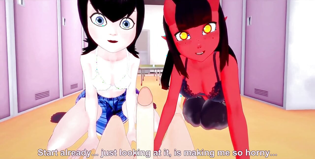 Succubus Meru ja Mavis Dracula pukuhuoneessa