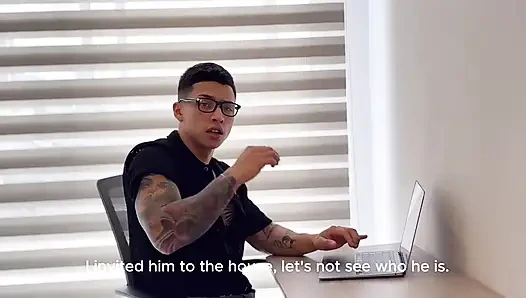 Latina gets fucked by the NERD of the office, ANAL HARDCORE