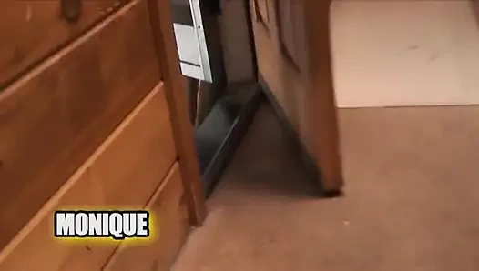 Black girl gets stuffed a white cock in her mouth sucks it deep and fast