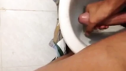 Israeli guy masturbating with his huge cock