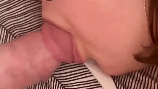 Deepthroat and blowjob tied up - BDSM