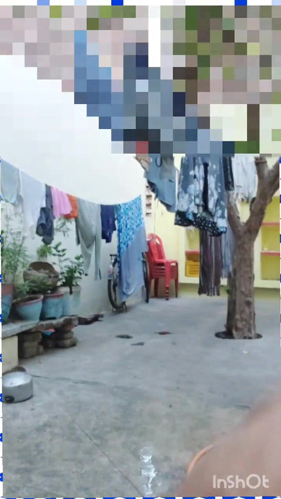 Unforgettable moment from "Bathing in yard with out underwear"