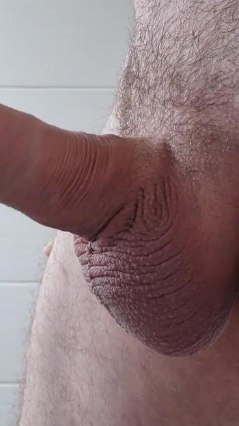 Memorable moment from "Showing off Cock and Balls with Cumshot in Slowmotion"
