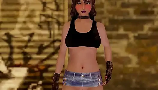 Coming of Ages -gameplay -roleplay - Cosplay - Goth Style Dressed Teen-photoshoot 7 -part 2