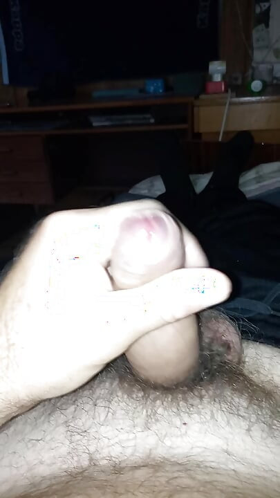 Jerking off my penis at home