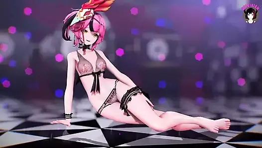 穿着性感内衣跳舞的 Arashi（3D 成人动漫）