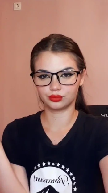 Jaw-dropping moment from "Sensual brunette smoking and wearing geek glasses"
