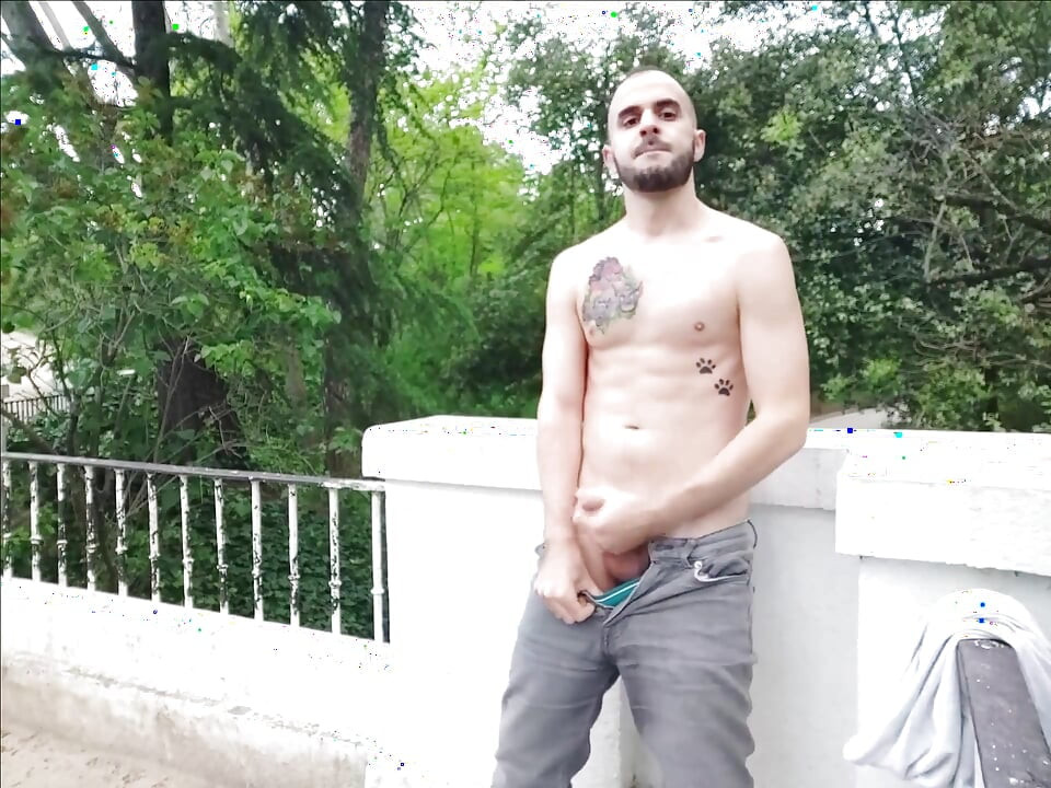 Cum in a park very risky