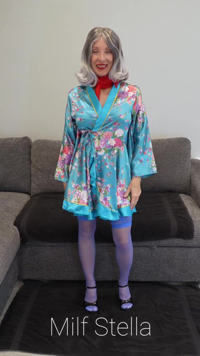 Betty In A Robe & Scarf
