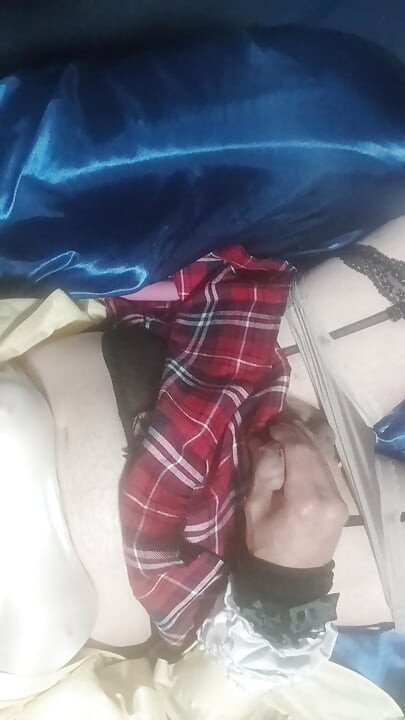Panties boy playing