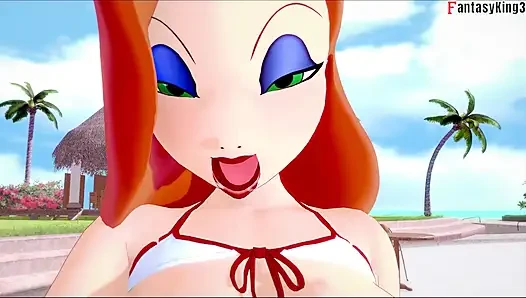Jessica Rabbit get fucked in public pool