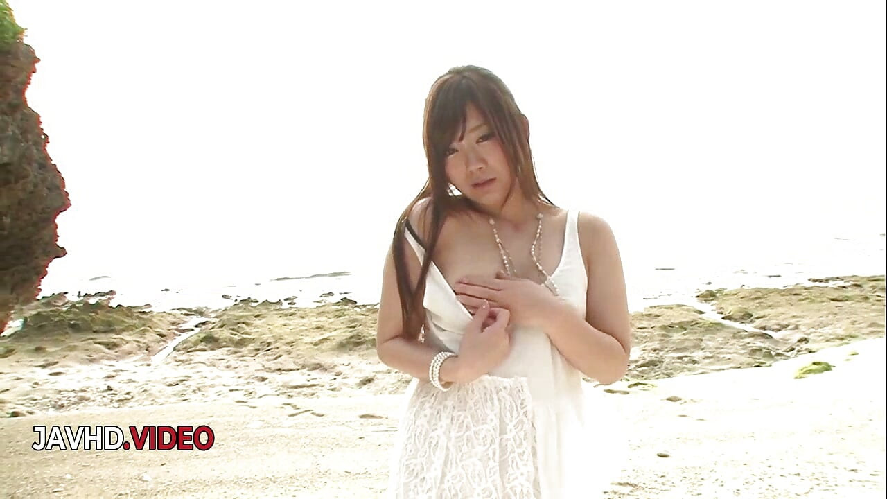 Mayuka Akimoto's Hairy Pussy Gets Fucked by a Dildo Outdoors