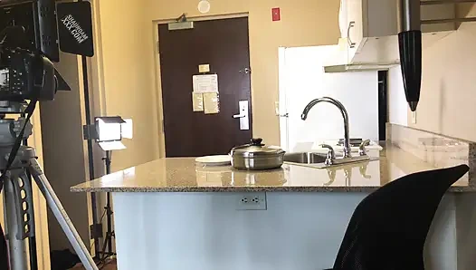 За кулисами во время ужина с огнем