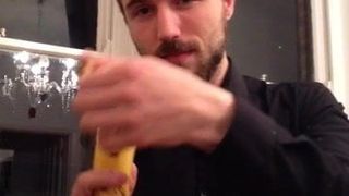 Swallowing a banana