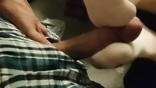 Sexy Pink Hello Kitty Sockjob & Sock Handjob