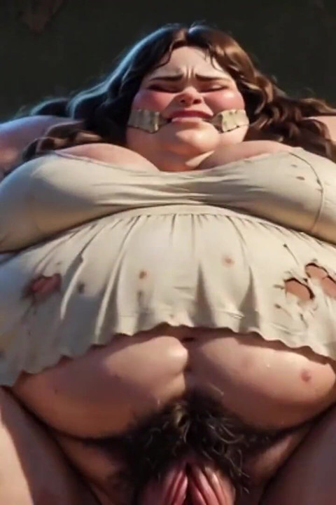 Virgin Fat SSBBW Bound - Scared & Begging for Cock in Her Hairy Pussy