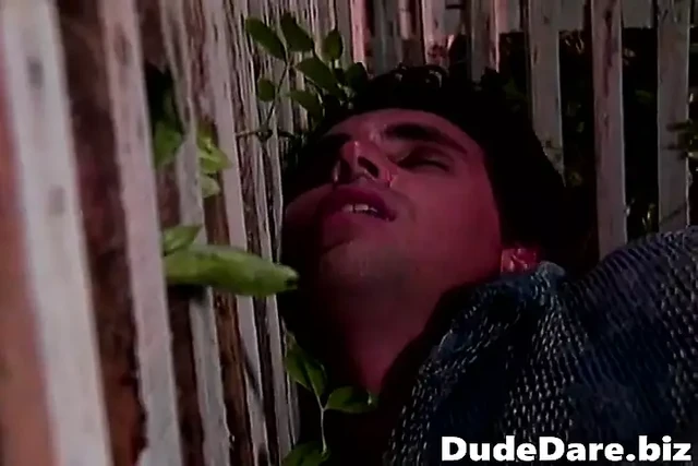 Bald bear destroys boyfriend's asshole outdoors