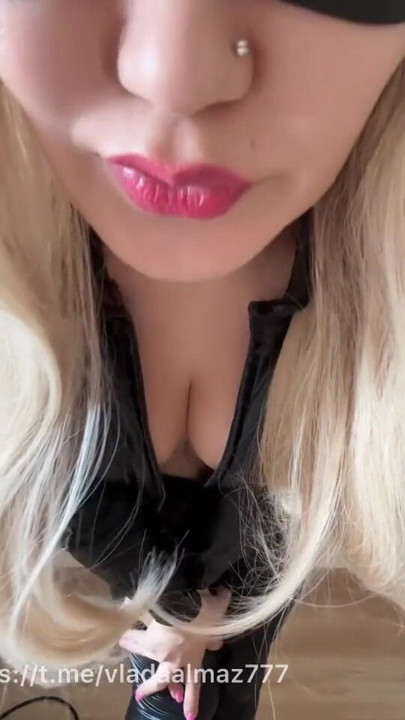 Russian Trans Blonde Mistress | Clip 1