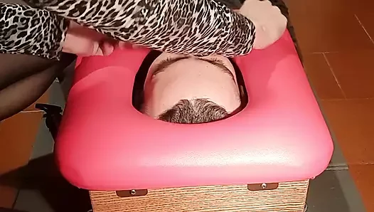I Masturbate and Get an Orgasm on My Slave's Face! 4K! 10 Min!