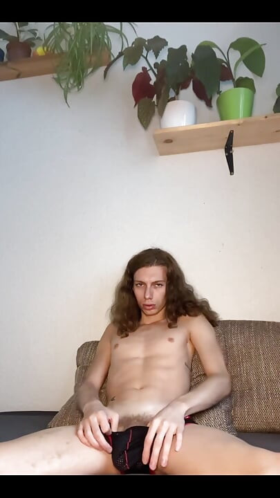 Hot French Twink Jerk off in Front of the Camera