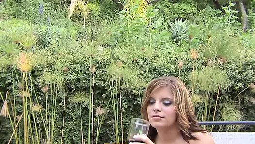 Huge black cock creaming her ass