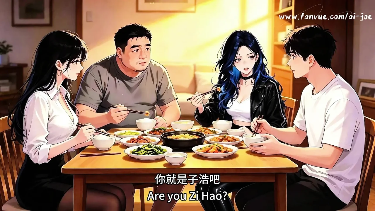 In front of my friend, She actually did such a thing to me.This is just too exciting.. EP-2.AI-generated