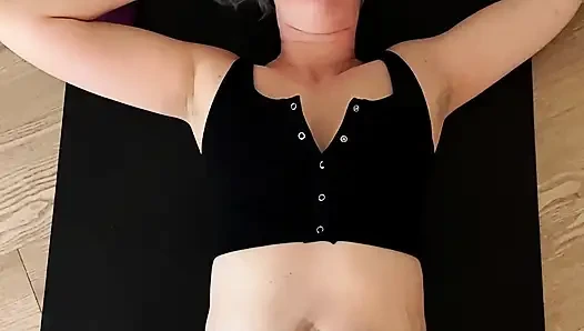 Horny Step Son Helping Stepmom Stretch in Different Yoga Positions Rewarded with JOI