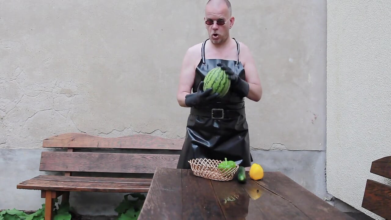 The Horny Rubber Gardener - Crushing Vegetables & Boot Care