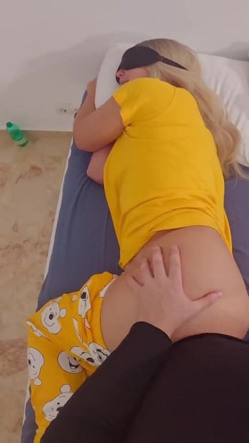 Key moment from "The stepmom thought it was a dream when the stepson stuck his dick in her mouth and pussy, and then came"