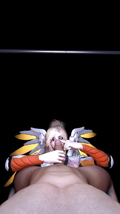 Overwatch Mercy Costume Lap Dance